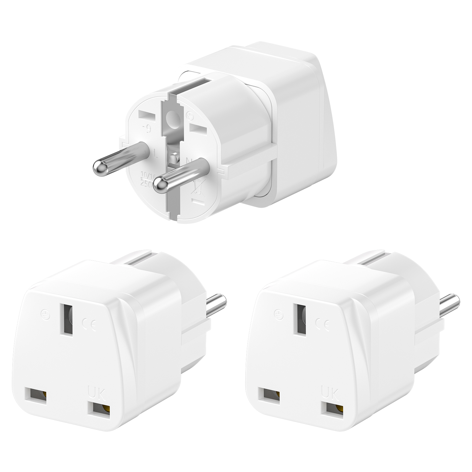 Travel Accessories Europe - 3 pçs reino unido para ue