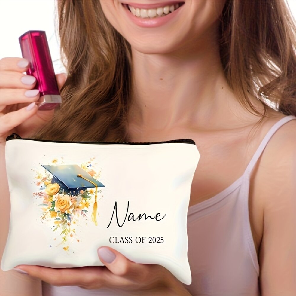 Travel Accessories Gifts For Her - Bolsa de Maquiagem Personalizada em Poliéster