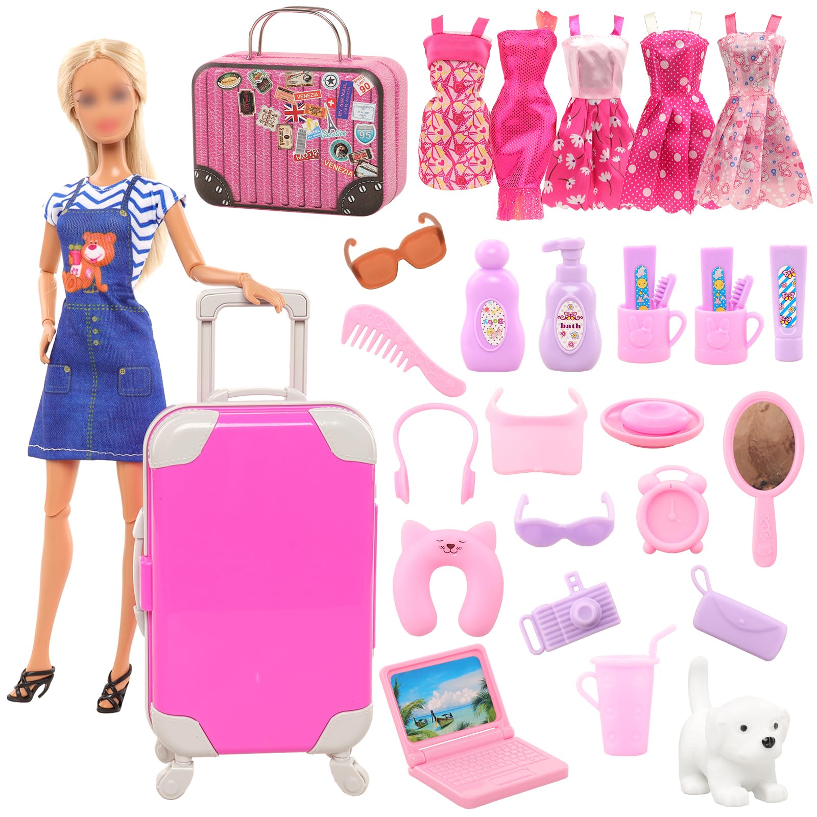 Travel Accessories Europe - Barwa-boneca roupas e acessórios para meninas,