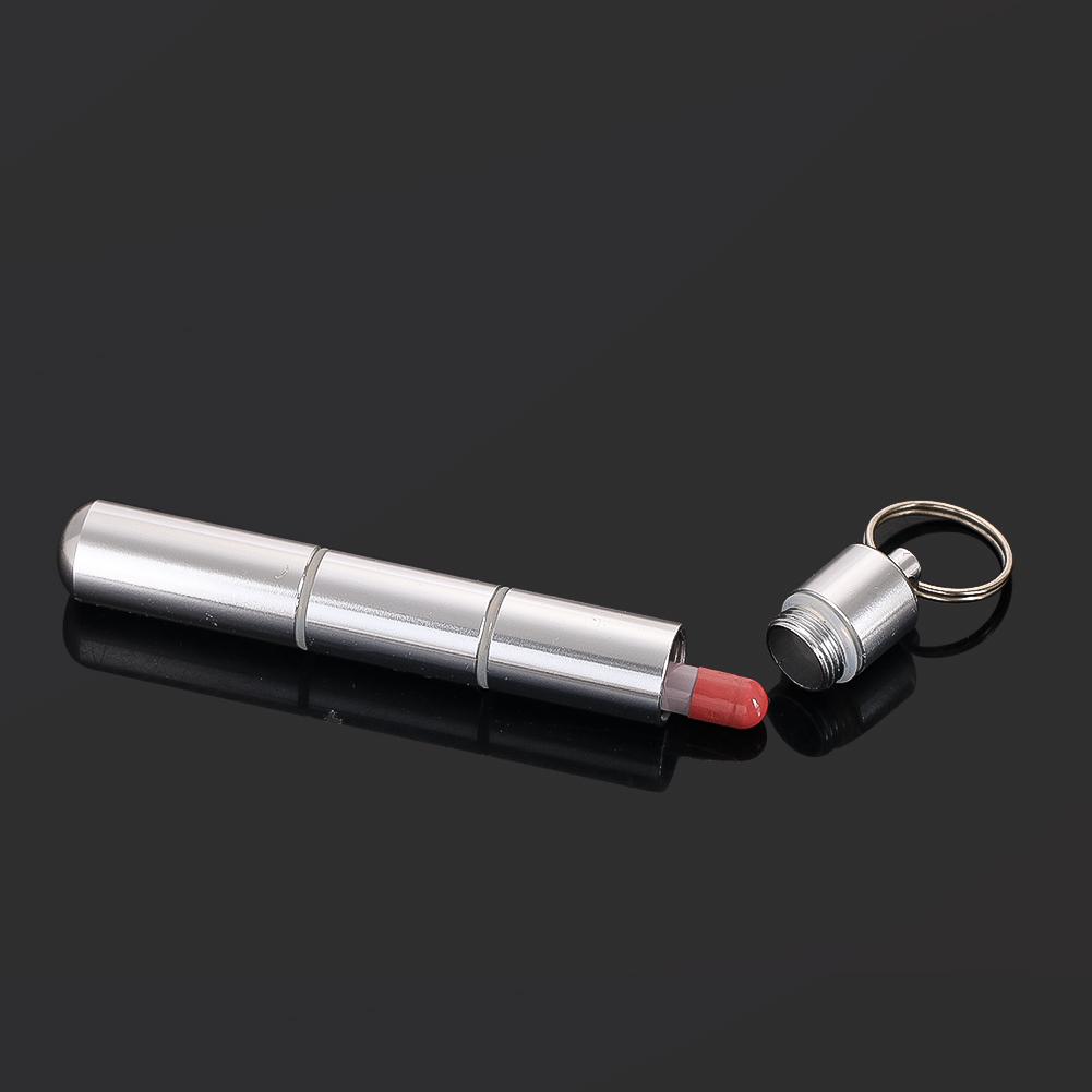 Travel Accessories Europe - Cápsula de chaveiro de aço inoxidável,