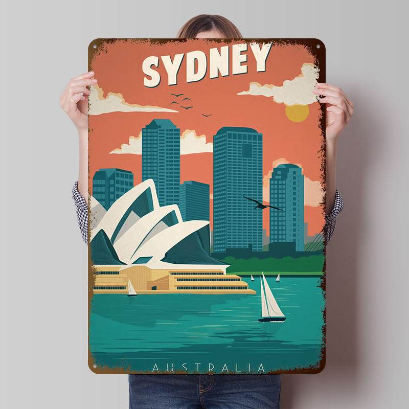 Travel Accessories Sydney - Pôster de Viagem de Sydney Personalizado,