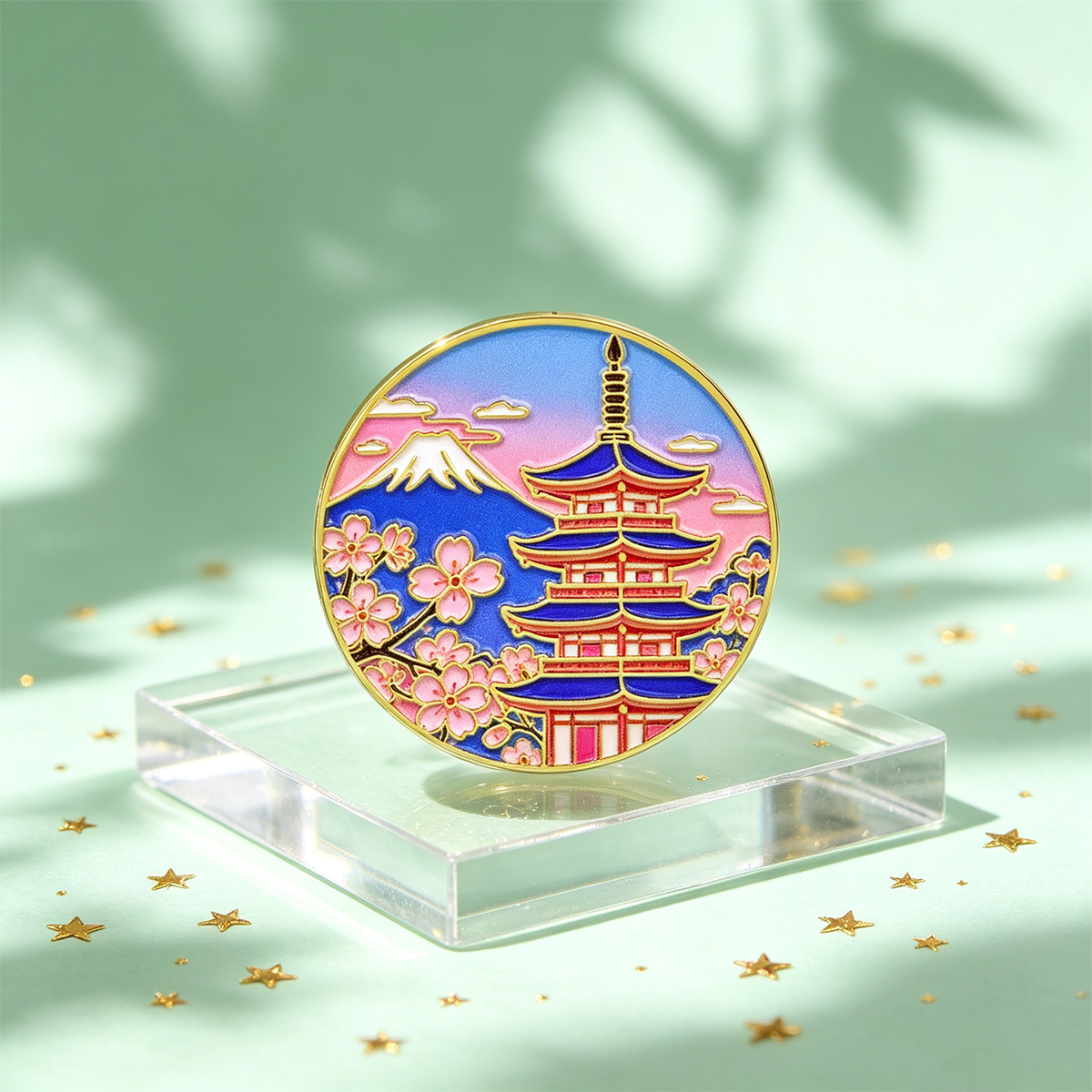 Broche de Esmalte Flor de Cere - Travel Accessories For Japan avaliação e preço