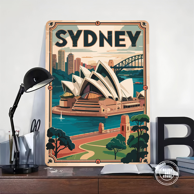 Placa de Metal Vintage Persona - Travel Accessories Sydney avaliação e preço