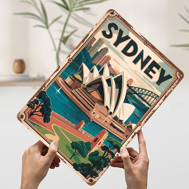 Placa de Metal Vintage Persona - Travel Accessories Sydney avaliação e preço