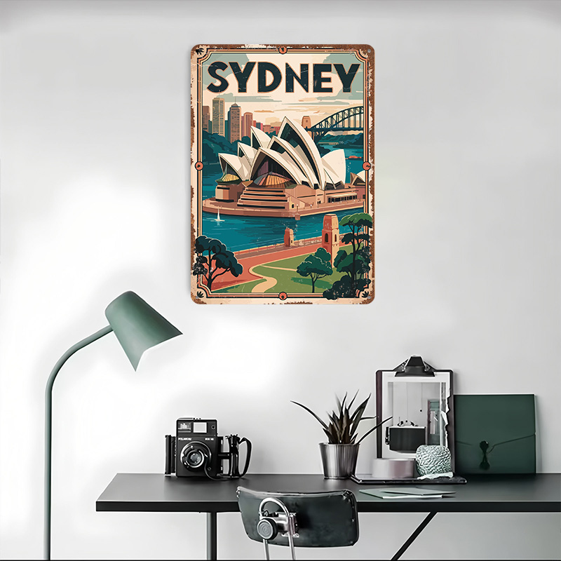 Placa de Metal Vintage Persona - Travel Accessories Sydney avaliação e preço