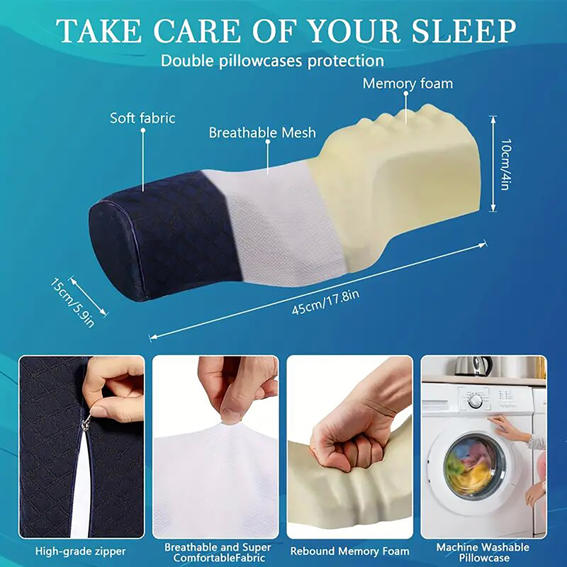 Almofada cervical para aliviar - Neck Pillow Memory Foam avaliação e preço