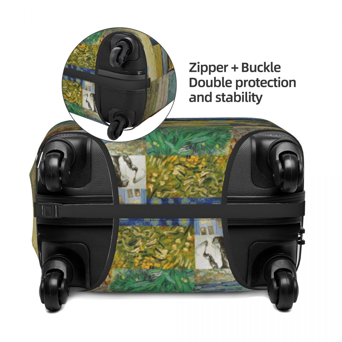 Capa de mala com colagem de pi - Travel Van Accessories avaliação e preço