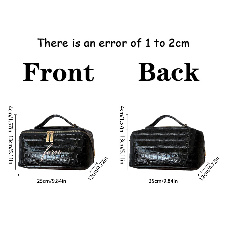 Bolsa de Maquiagem Croc Bordad - Travel Accessories Gifts For Her avaliação e preço